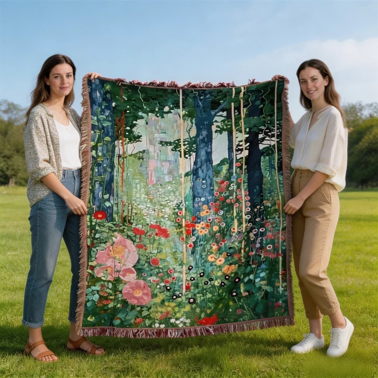 Přehozová deka z polyesterové bavlny na pohovku, gobelín 130x160 cm