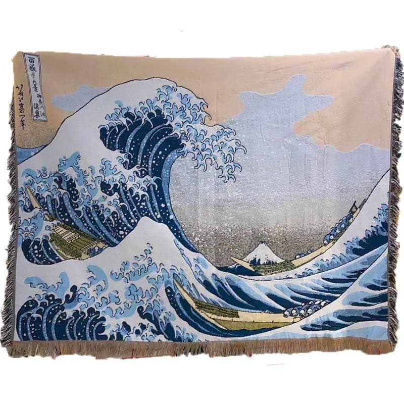 Japonská tapiserie Ukiyo-e z bavlněné směsi
